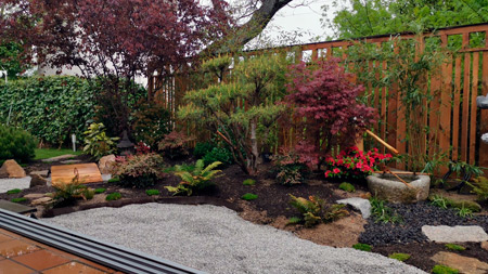Jardin japones realizado por Bonsaikido