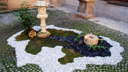 Diseño jardín japonés en Universidad de Salamanca